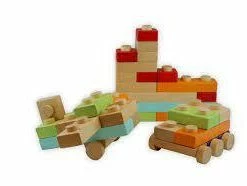 Discoveroo 17 Piece Chunky Wood Block Set