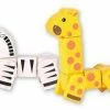 Discoveroo Snap - Blocks Giraffe And Zebra 17pc