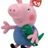 Peppa Pig Regular George Beanie Plush Toy 15cm -aussietoys shop BI000016