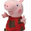 Peppa Pig Muddy Regular Beanie Plush Toy 15cm -aussietoys shop BI000019