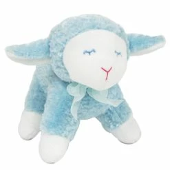 CA Australia Lambert Lamb Plush Toy With Rattle 19cm Blue