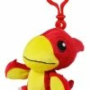 CA Australia Dino Mights Pterodactyl Clip On Plush Toy 8cm Red -aussietoys shop CA000244PTERODACTYL