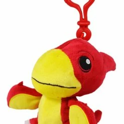 CA Australia Dino Mights Pterodactyl Clip On Plush Toy 8cm Red
