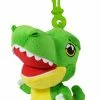 CA Australia Dino Mights T-Rex Clip On Plush Toy 8cm Green -aussietoys shop CA000244TREX