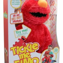 Sesame Street Tickle Me Elmo Talking Plush Toy 45cm 10 Sesame Street Tickle Me Elmo Talking Plush Toy 45cm -aussietoys shop HS000108 2