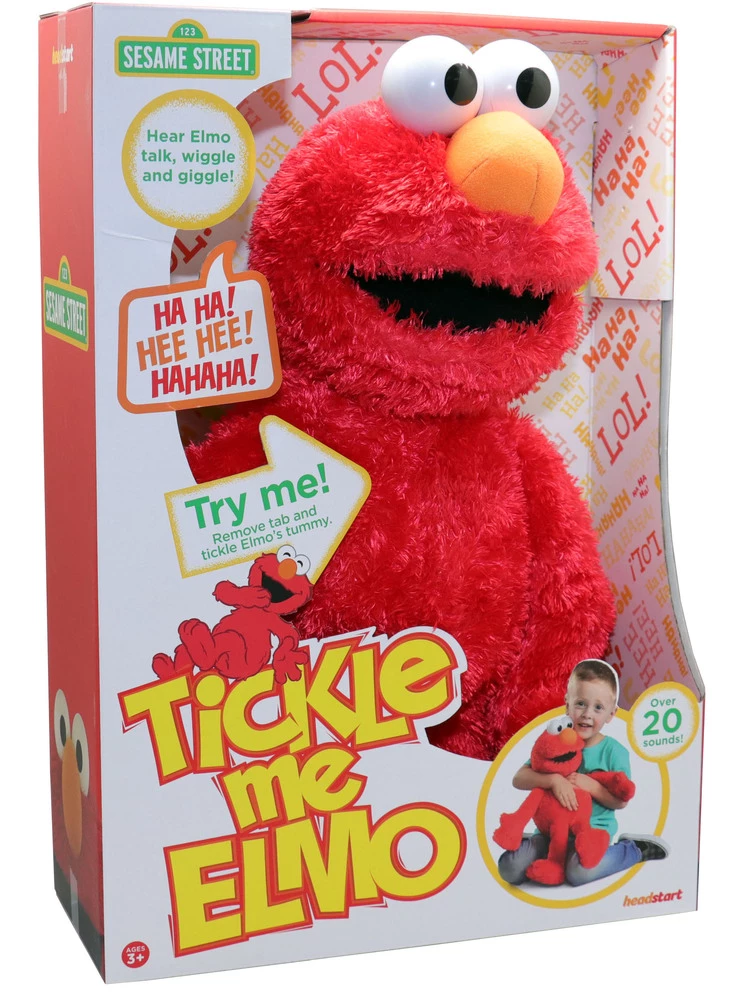 Sesame Street Tickle Me Elmo Talking Plush Toy 45cm 5 Sesame Street Tickle Me Elmo Talking Plush Toy 45cm - Image 3