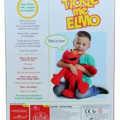 Sesame Street Tickle Me Elmo Talking Plush Toy 45cm 11 Sesame Street Tickle Me Elmo Talking Plush Toy 45cm -aussietoys shop HS000108 3