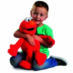Sesame Street Tickle Me Elmo Talking Plush Toy 45cm 13 Sesame Street Tickle Me Elmo Talking Plush Toy 45cm -aussietoys shop HS000108 5
