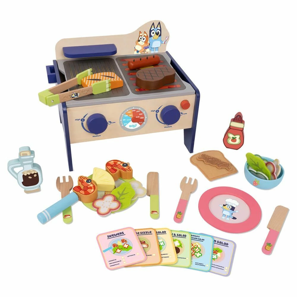 Bluey BBQ And Salad Playset 3 Bluey BBQ And Salad Playset