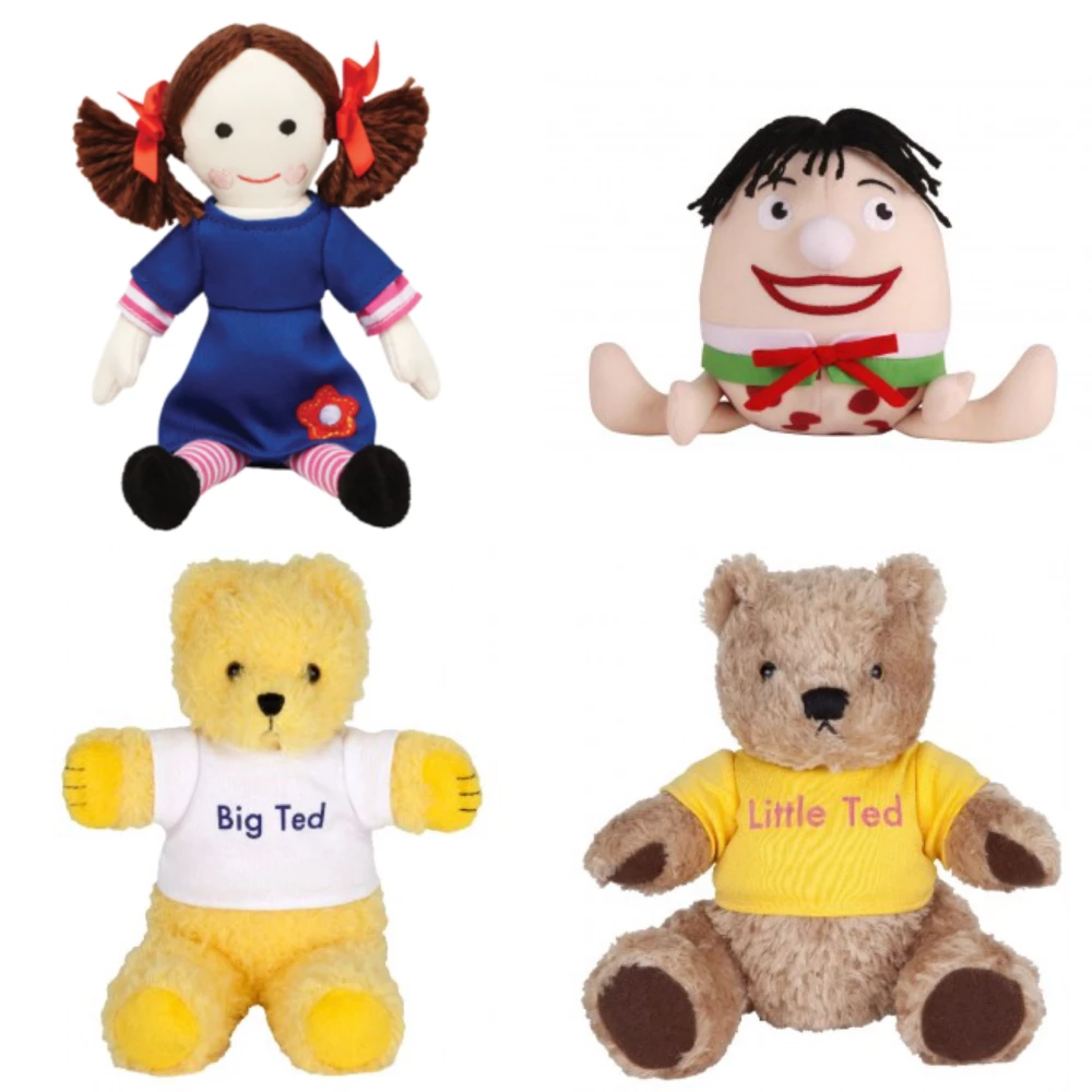 Play School Jemima Big Ted Little Ted Humpty Classic Beanie Plush Toys 4 Pack 3 Play School Jemima Big Ted Little Ted Humpty Classic Beanie Plush Toys 4 Pack