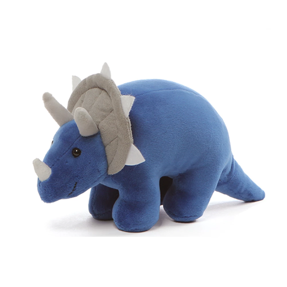GUND Dino Chatter Triceratops Plush Toy 17cm Blue 3 GUND Dino Chatter Triceratops Plush Toy 17cm Blue