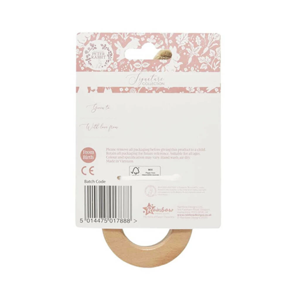 Peter Rabbit Signature Flopsy Bunny Wooden Ring Rattle 6 Peter Rabbit Signature Flopsy Bunny Wooden Ring Rattle - Image 4