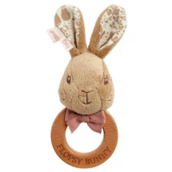Peter Rabbit Signature Flopsy Bunny Wooden Ring Rattle