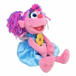 Sesame Street Abby Cadabby Holding A Flower Plush Toy 28cm -aussietoys shop JA000812 1