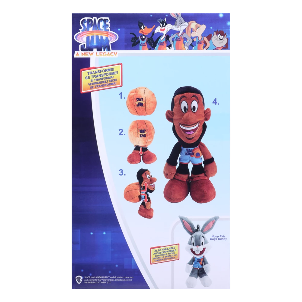 Space Jam Lebron James Transforming Hoop Pals Plush Toy 30cm 6 Space Jam Lebron James Transforming Hoop Pals Plush Toy 30cm - Image 4